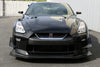 Nissan GTR R35 EBA 2017 2018 2019 2020 2021 2022 2023 2024 with Aftermarket Parts - AP Style Front Bumper Canard Carbon Fiber from EPR USA