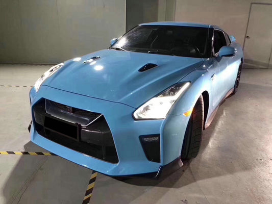 Nissan GTR R35 EBA 2017 2018 2019 2020 2021 2022 2023 with Aftermarket Parts - OE Style Front Lip Carbon Fiber / FRP from EPR USA