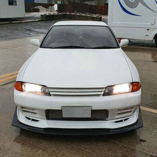 Nissan R32 Skyline GTR 1989 1990 1991 1992 1993 1994 with Aftermarket Parts - SRN Style Front Lip Carbon Fiber / FRP from EPR USA
