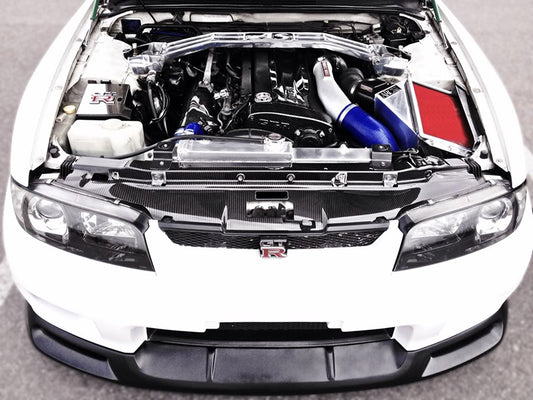 Nissan R33 Skyline GTR 1995 1996 1997 1998 with Aftermarket Parts - Defend Cooling Panel Carbon Fiber / FRP from EPR USA