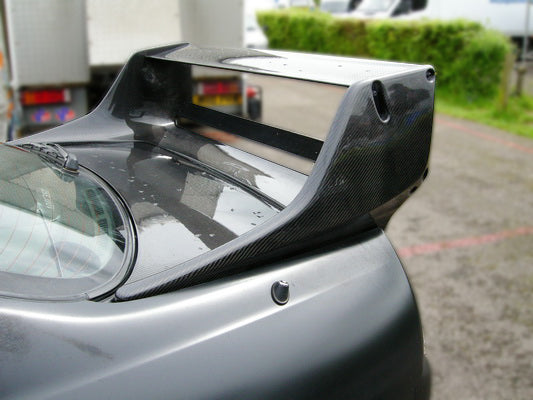 Nissan R33 Skyline GTR 1995 1996 1997 1998 & R33 Skyline GTST Series 1 1993 1994 1995 1996 & R33 Skyline GTST Series 2 1997 1998 with Aftermarket Parts - Garage Style Gracer Spoiler Carbon Fiber / FRP from EPR USA