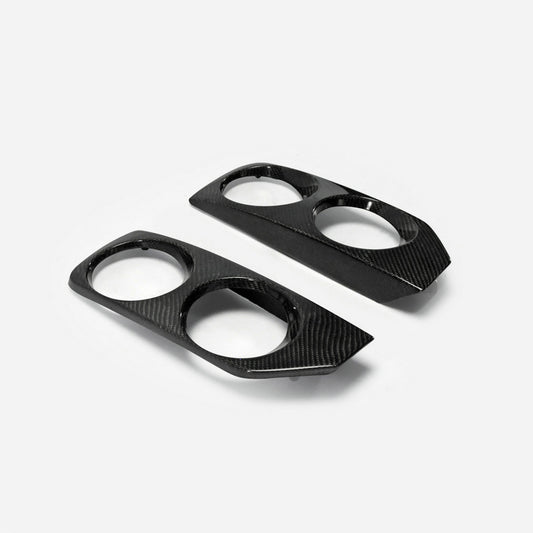 Nissan R33 Skyline GTST Series 2 1997 1998 with Aftermarket Parts - OE Style Front Bumper Fog Light Cover Carbon Fiber / FRP from EPR USA