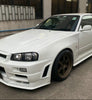 Nissan R34 ER34 GTT 1999 2000 2001 2002 2003 2004 with Aftermarket Parts - Z Tune Style Front Fender Carbon Fiber/FRP from EPR USA