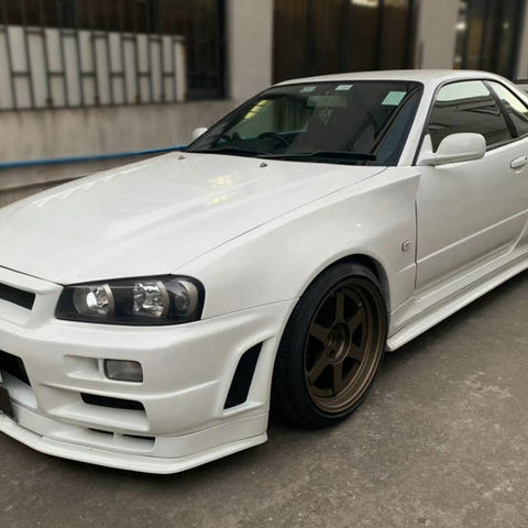 Nissan R34 ER34 GTT 1999 2000 2001 2002 2003 2004 with Aftermarket Parts - Z Tune Style Front Fender Carbon Fiber/FRP from EPR USA