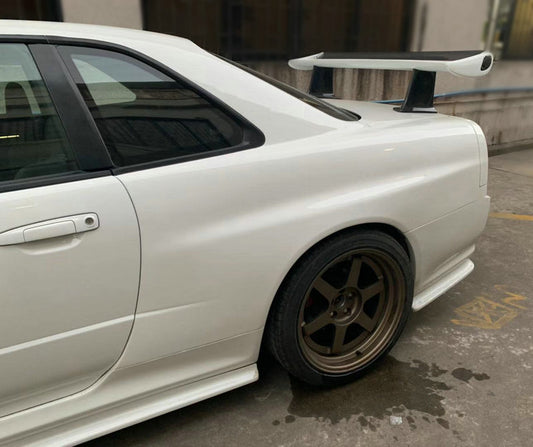 Nissan R34 ER34 GTT 1999 2000 2001 2002 2003 2004 with Aftermarket Parts - Z Tune & GTR Style Front & Rear Fender Carbon Fiber/FRP from EPR USA