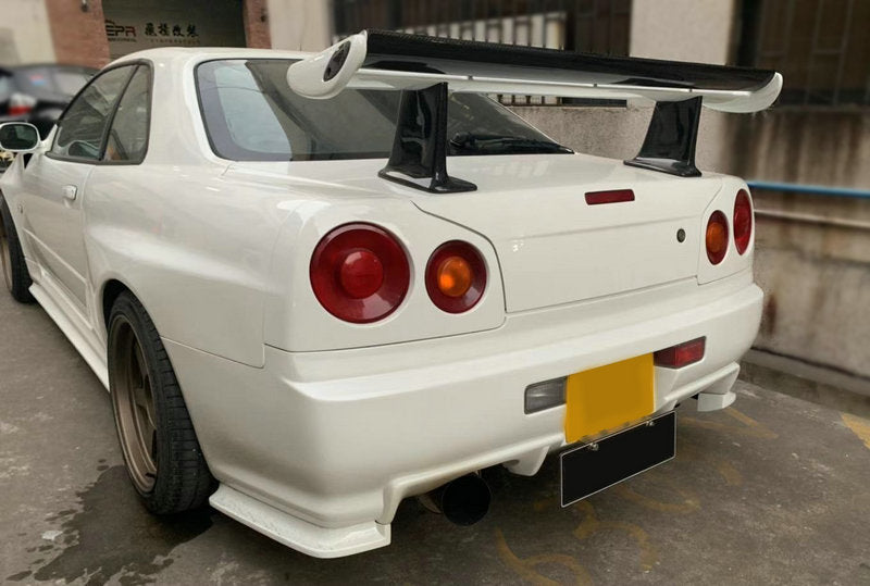 Nissan R34 ER34 GTT RB25 Aftermarket Parts - EPR USA Rear Bumper Carbon ...