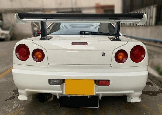 Nissan R34 ER34 GTT RB25 1999 2000 2001 2002 2003 2004 with Aftermarket Parts - ESB Style Rear Bumper Carbon Fiber/FRP from EPR USA