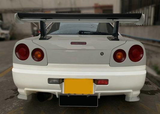 Nissan R34 ER34 GTT RB25 1999 2000 2001 2002 2003 2004 with Aftermarket Parts - ESB Style Rear Bumper Carbon Fiber/FRP from EPR USA