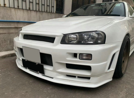 Nissan R34 GTT ER34 HR34 GTT 1999 2000 2001 2002 2003 2004 with Aftermarket Parts - S Tune Style Front Bumper Carbon Fiber / FRP from EPR USA