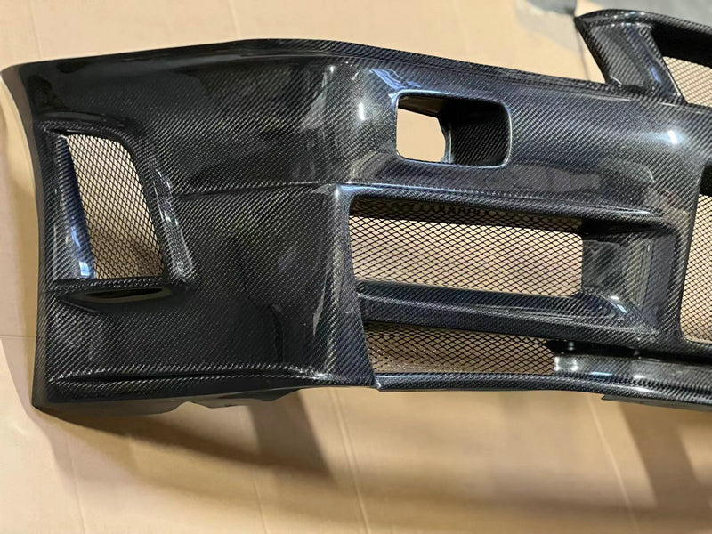 Nissan R34 GTT ER34 HR34 GTT 1999 2000 2001 2002 2003 2004 with Aftermarket Parts - Z Tune Style Front Bumper Carbon Fiber / FRP from EPR USA