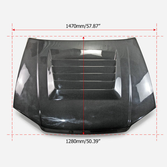 Nissan R34 GTT HR34 ER34 GTT 1999 2000 2001 2002 2003 2004 with Aftermarket Parts - Nismo Style Hood Carbon Fiber / FRP from EPR USA