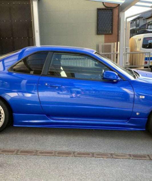 Nissan R34 GTT HR34 GTT 1999 2000 2001 2002 2003 2004 with Aftermarket Parts - NSM Style Side Skirts Carbon Fiber / FRP from EPR USA