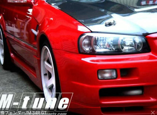 Nissan R34 M34 Stagea1999 2000 2001 2002 2003 2004 with Aftermarket Parts - Front Fender GTR Style Carbon Fiber / FRP from EPR USA