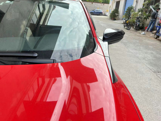 Honda Civic Type-R FK8 2017 2018 2019 2020 2021 & Civic 10th Gen FK7 2017 2018 2019 2020 2021 with Aftermarket Parts - VRSW Style Hood Side Duct Carbon Fiber / FRP from EPR USA