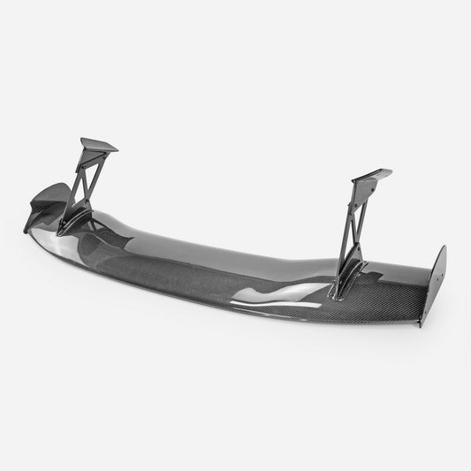 Honda Civic Type-R FK8 2017 2018 2019 2020 2021 & Civic 10th Gen FK7 2017 2018 2019 2020 2021 with Aftermarket Parts - JS Style Rear GT Spoiler Carbon Fiber / FRP from EPR USA