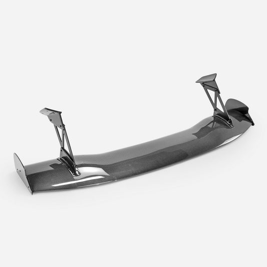 Honda Civic Type-R FK8 2017 2018 2019 2020 2021 & Civic 10th Gen FK7 2017 2018 2019 2020 2021 with Aftermarket Parts - JS Style Rear GT Spoiler Carbon Fiber / FRP from EPR USA