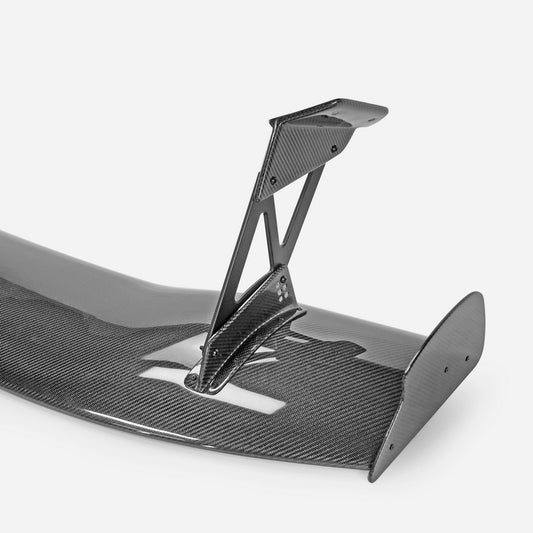 Honda Civic Type-R FK8 2017 2018 2019 2020 2021 & Civic 10th Gen FK7 2017 2018 2019 2020 2021 with Aftermarket Parts - JS Style Rear GT Spoiler Carbon Fiber / FRP from EPR USA