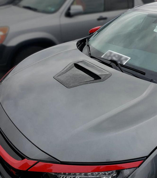 Honda Civic Type-R FK8 2017 2018 2019 2020 2021 with Aftermarket Parts - Rear Hood Vent Carbon Fiber from EPR USA