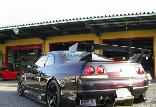 Nissan R33 Skyline GTR 1995 1996 1997 1998 & R33 Skyline GTST Series 1 1993 1994 1995 1996 & R33 Skyline GTST Series 2 1997 1998 with Aftermarket Parts - Rear Spoiler Carbon Fiber / FRP from EPR USA