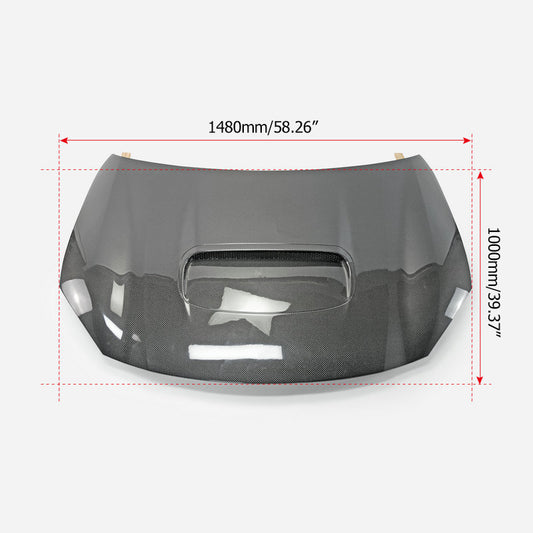 Subaru BRZ ZD8 2022 2023 2024 & Toyota GR86 ZN8 2022 2023 2024 with Aftermarket Parts - EPA1 Style Hood Carbon Fiber / FRP from EPR USA