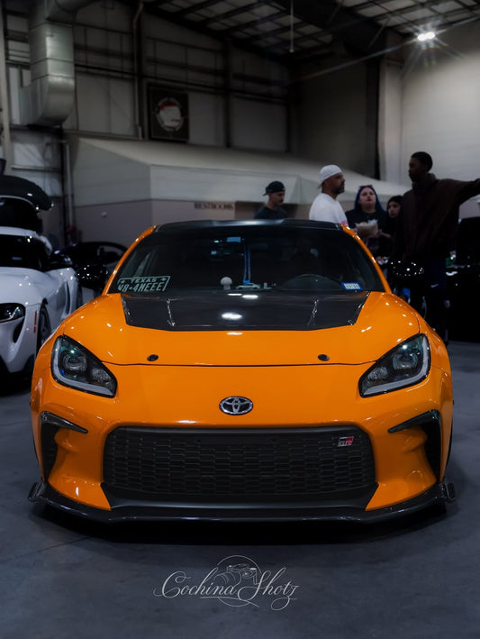 Subaru BRZ ZD8 2022 2023 2024 & Toyota GR86 ZN8 2022 2023 2024 with Aftermarket Parts - VRS Style Hood Carbon Fiber / FRP from EPR USA