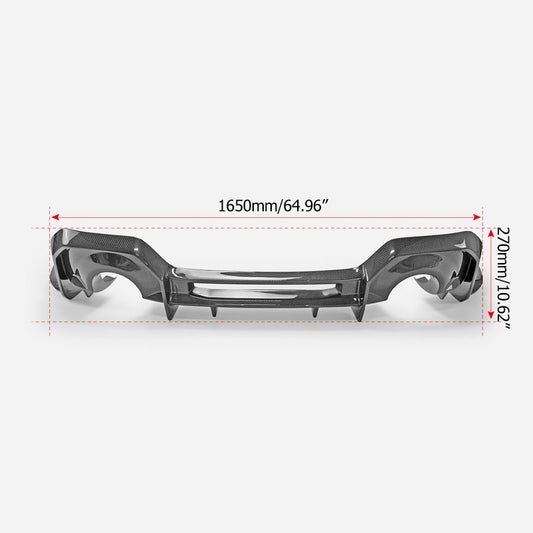 Subaru BRZ ZD8 2022 2023 2024 & Toyota GR86 ZN8 2022 2023 2024 with Aftermarket Parts - AD Style Rear Diffuser Carbon Fiber / FRP from EPR USA