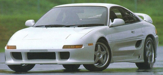 Toyota MR2 Base Turbo SW20 1991 1992 1993 with Aftermarket Parts - TMS Style Front Bumper FRP or Carbon Paintable from EPR USA
