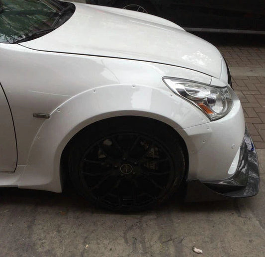 Infiniti G37 G37x Anniversary Limited Journey Sport S X Base 2009 2010 2011 2012 2013 with Aftermarket Parts - TP Style Front Fender FRP from EPR USA