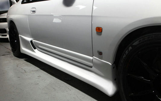 Nissan R33 Skyline GTR 1995 1996 1997 1998 with Aftermarket Parts - TS Style Side Skirts Carbon Fiber / FRP from EPR USA