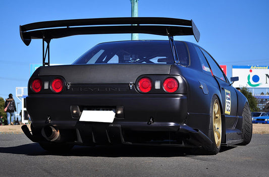 Nissan R32 Skyline GTR 1989 1990 1991 1992 1993 1994 & R32 Skyline GTS 1989 1990 1991 1992 1993 1994 with Aftermarket Parts - TS V2 Style Rear Diffuser Carbon Fiber / FRP from EPR USA