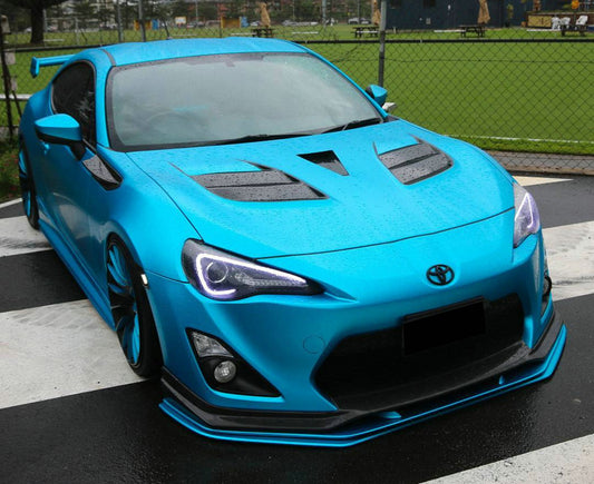 Toyota GT86 86 TRD GT SE Base 2017 2018 2019 2020 & Scion FR-S FRS 2013 2014 2015 2016 & Subaru BRZ TS Limited Premium 2013 2014 2015 2016 2017 2018 2019 2020 with Aftermarket Parts - VRS Style Hood without water blocking plate & Hood with water blocking plate Carbon Fiber / FRP from EPR USA