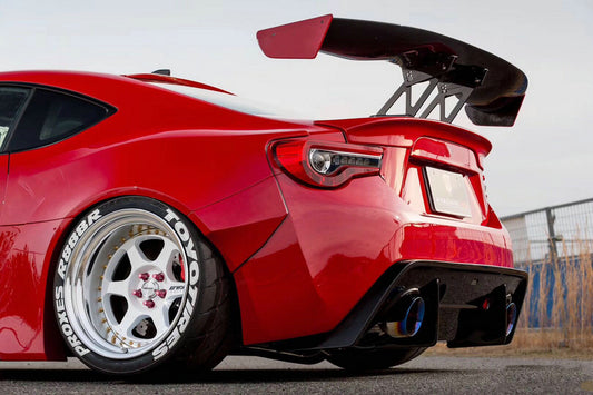Toyota GT86 86 TRD GT SE Base 2017 2018 2019 2020 & Scion FR-S FRS 2013 2014 2015 2016 & Subaru BRZ TS Limited Premium 2013 2014 2015 2016 2017 2018 2019 2020 with Aftermarket Parts - VTX2 Style Rear Spoiler Carbon Fiber / FRP from EPR USA
