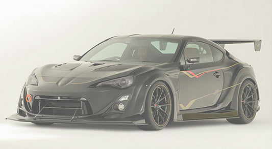 Toyota GT86 86 TRD GT SE Base 2017 2018 2019 2020 & Scion FR-S FRS 2013 2014 2015 2016 & Subaru BRZ TS Limited Premium 2013 2014 2015 2016 2017 2018 2019 2020 with Aftermarket Parts - VRS Style Side Skirts Carbon Fiber / FRP from EPR USA