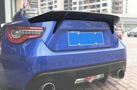 Toyota GT86 86 TRD GT SE Base 2017 2018 2019 2020 & Scion FR-S FRS 2013 2014 2015 2016 & Subaru BRZ TS Limited Premium 2013 2014 2015 2016 2017 2018 2019 2020 with Aftermarket Parts - AB Style Rear Spoiler Carbon Fiber FRP from EPR USA
