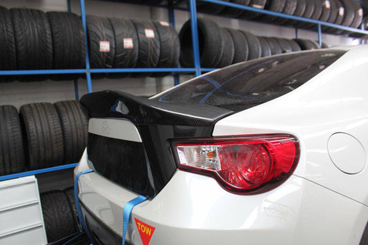 Toyota GT86 86 TRD GT SE Base 2017 2018 2019 2020 & Scion FR-S FRS 2013 2014 2015 2016 & Subaru BRZ TS Limited Premium 2013 2014 2015 2016 2017 2018 2019 2020 with Aftermarket Parts - LEG Style Rear Spoiler Carbon Fiber FRP from EPR USA