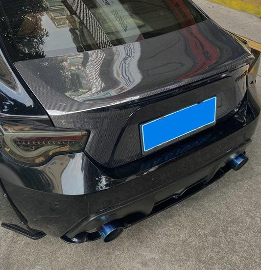 Toyota GT86 86 TRD GT SE Base 2017 2018 2019 2020 & Scion FR-S FRS 2013 2014 2015 2016 & Subaru BRZ TS Limited Premium 2013 2014 2015 2016 2017 2018 2019 2020 with Aftermarket Parts - EPA2 Style Rear Trunk Carbon Fiber / FRP from EPR USA