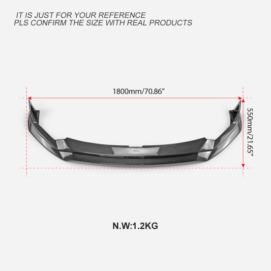 Subaru BRZ ZD8 2022-ON with Aftermarket Parts - VRSA1 Style Front Lip Dry Pre-preg Carbon Fiber from EPR USA
