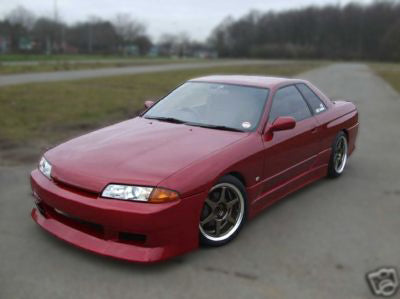 Nissan R32 Skyline GTS 1989 1990 1991 1992 1993 1994 with Aftermarket Parts - VX Style Front Bumper FRP from EPR USA