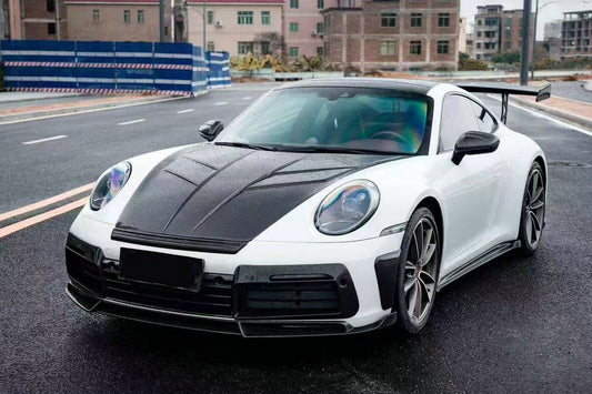 Porsche 911 992 992.1 Carrera Base/S/T/4/4S/Targa 4/ Targa 4S/GTS/Turbo/Turbo S 2020 2021 2022 2023 2024 & 911 992 992.2 Carerra Base/S/T/4/4S/Targa 4/ Targa 4S/GTS/Turbo/Turbo S 2025-ON with Aftermarket Parts - ZL Style Hood Dry Pre-preg Carbon from EPR USA