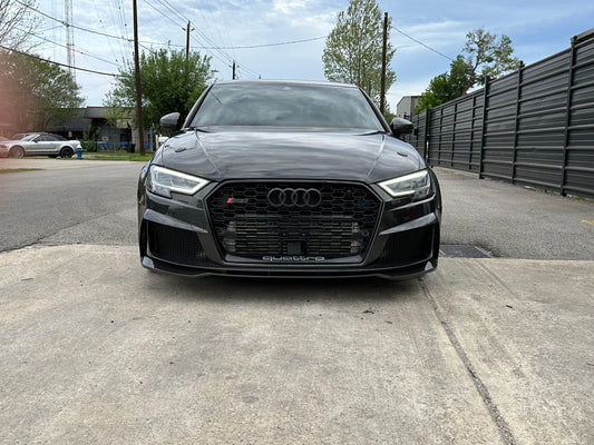 Audi S3 A3 8V.5 2017 2018 2019 2020 with Aftermarket Parts - Front Bumper Pre-preg Carbon Fiber from Karbel Carbon