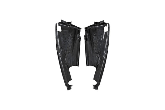 Ferrari 488 GTB 2016 2017 2018 2019 2020 with Aftermarket Parts - OEM 1:1 Style Engine Bay Kits Dry Pre-preg Carbon Fiber from Aero Republic