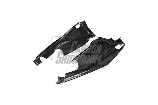 Ferrari 488 GTB 2016 2017 2018 2019 2020 with Aftermarket Parts - OEM 1:1 Style Engine Bay Kits Dry Pre-preg Carbon Fiber from Aero Republic