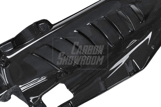 Ferrari 488 GTB 2016 2017 2018 2019 2020 with Aftermarket Parts - OEM 1:1 Style Engine Bay Kits Dry Pre-preg Carbon Fiber from Aero Republic