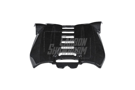Ferrari 488 GTB & Spider 2016 2017 2018 2019 2020 with Aftermarket Parts - OEM 1:1 Style Engine Cover Dry Pre-preg Carbon Fiber from Aero Republic