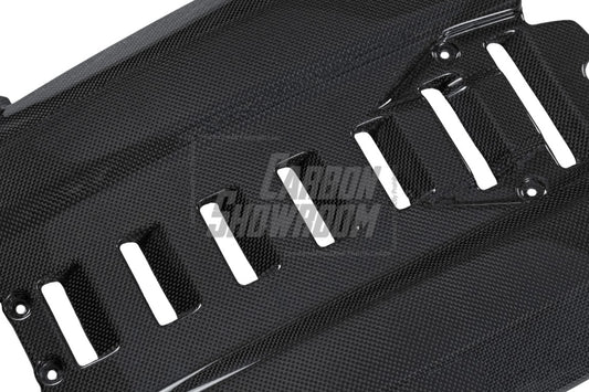 Ferrari 488 GTB & Spider 2016 2017 2018 2019 2020 with Aftermarket Parts - OEM 1:1 Style Engine Cover Dry Pre-preg Carbon Fiber from Aero Republic