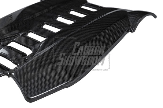 Ferrari 488 GTB & Spider 2016 2017 2018 2019 2020 with Aftermarket Parts - OEM 1:1 Style Engine Cover Dry Pre-preg Carbon Fiber from Aero Republic