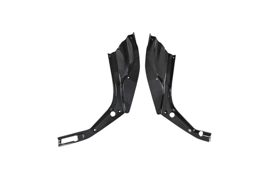 Ferrari 488 GTB & Spider 2016 2017 2018 2019 2020 with Aftermarket Parts - OEM 1:1 Style Replacement Front Trunk Side Panels Dry Pre-preg Carbon Fiber from Aero Republic