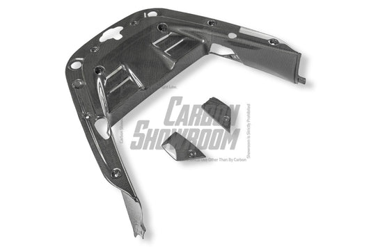 Ferrari SF90 Stradale & Spider 2021 2022 2023 2024 2025 with Aftermarket Parts - OEM 1:1 Style Replacement Engine Bay Panel Dry Pre-preg Carbon Fiber from Aero Republic