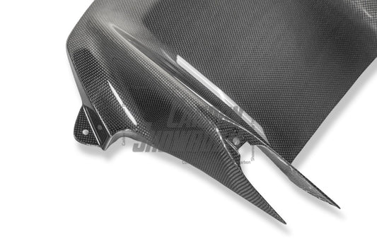 Ferrari SF90 Stradale & Spider 2021 2022 2023 2024 2025 with Aftermarket Parts - OEM 1:1 Style Replacement Front Center Intake Trim Pre-preg Carbon Fiber from Aero Republic