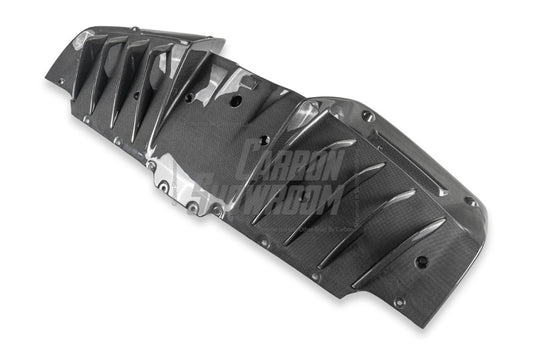 Ferrari SF90 Stradale & Spider 2021 2022 2023 2024 2025 with Aftermarket Parts - OEM 1:1 Style Replacement Rear Diffuser Pre-preg Carbon Fiber from Aero Republic
